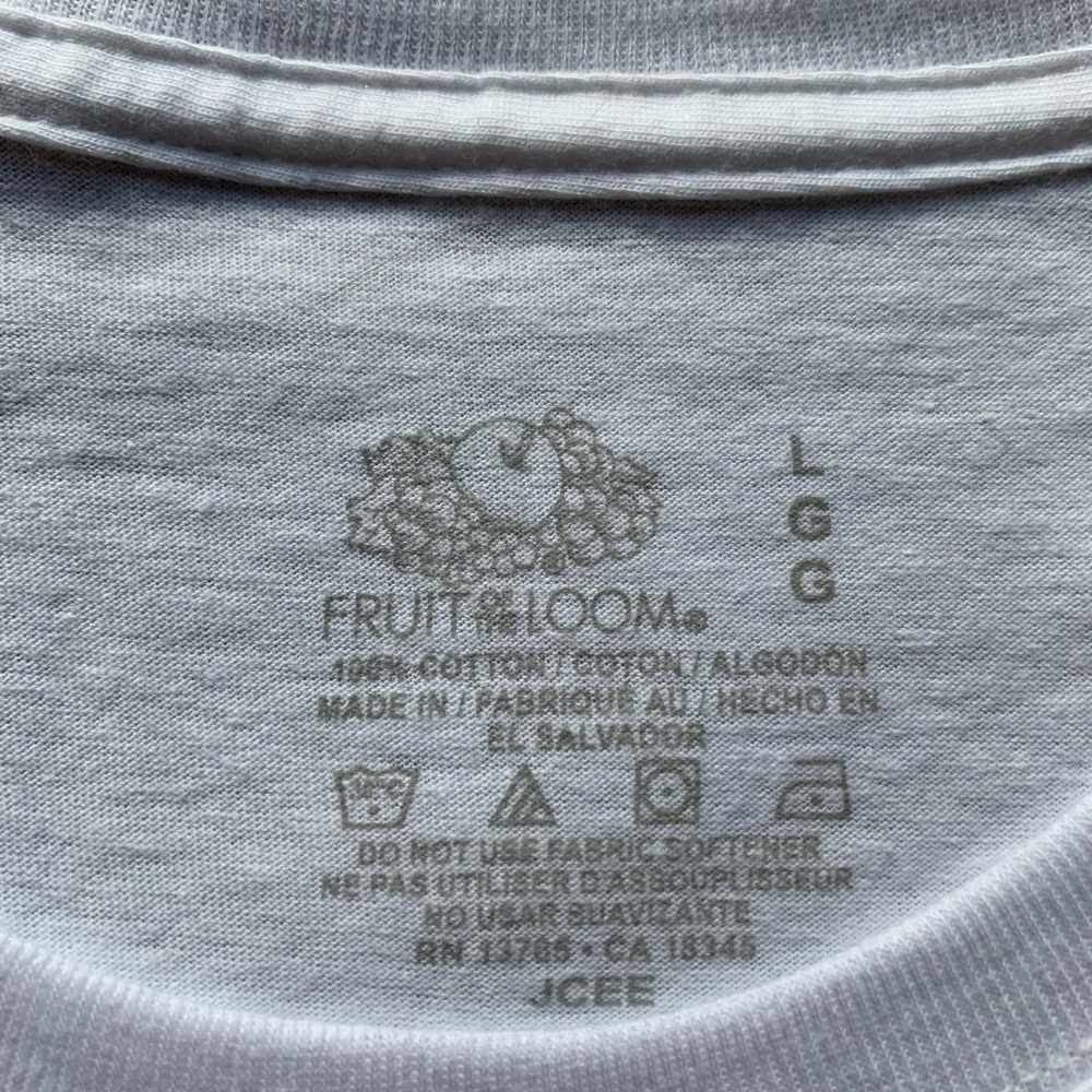 X4 Fruit of the Loom white t-shirts